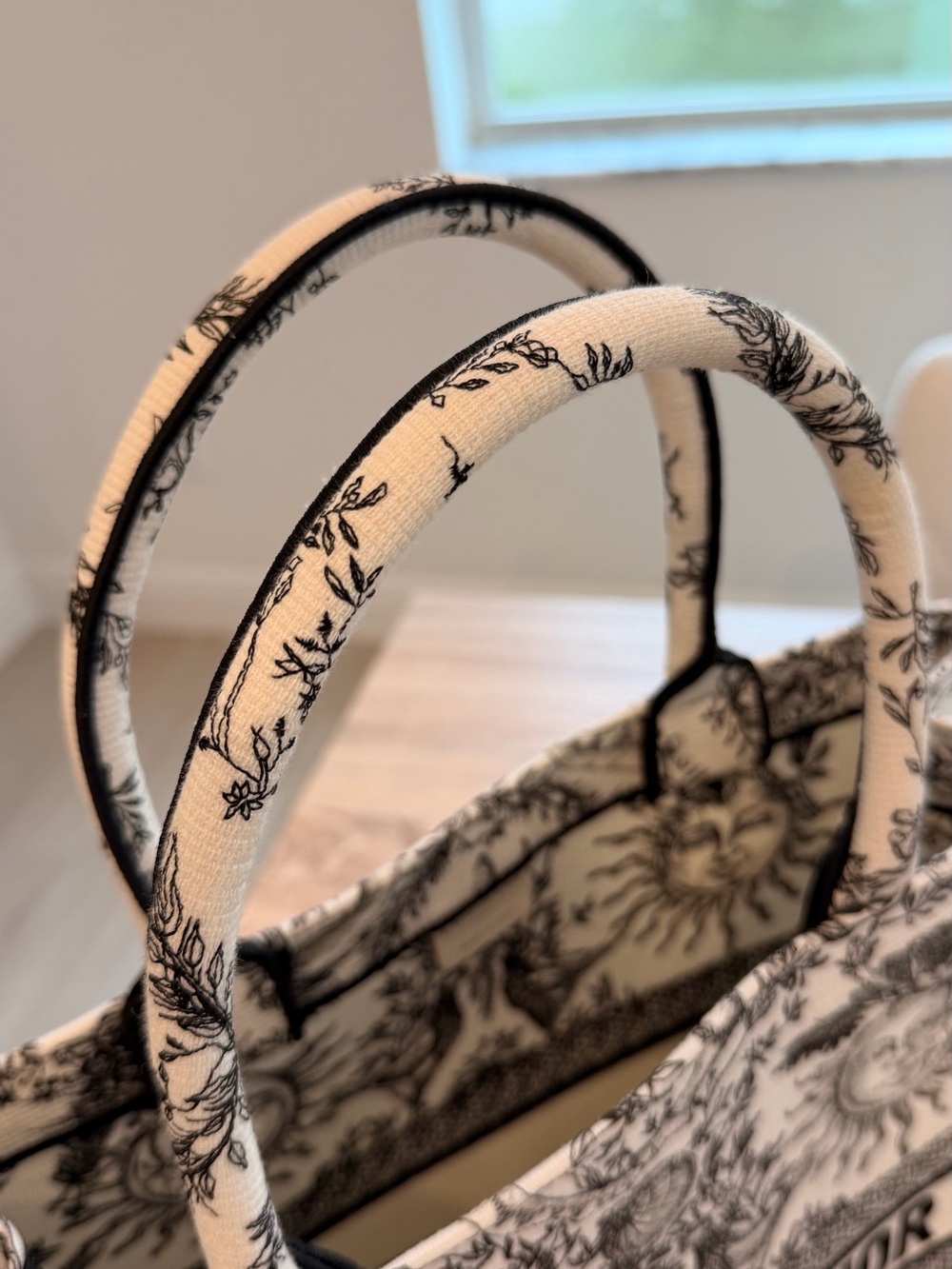 Dior Cream and Black Toile de Jouy Book Tote - Picture 8 of 13